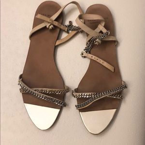 Chain embellished sandals